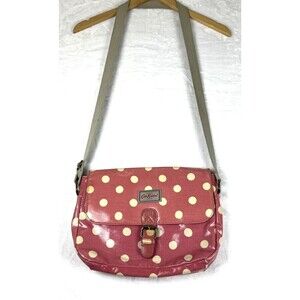 Cath Kidston London Crossbody Purse Polka Dot Pink Cream
